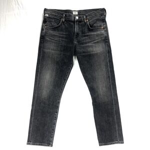 GUC Citizens of Humanity Elsa Womens 29 Black Slim Fit Mid Rise Crop Jeans